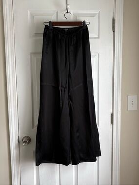 J.Crew Black Wide-Leg Cosmo pant